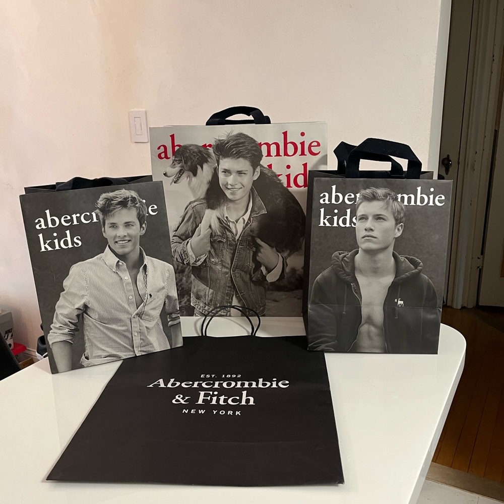 Abercrombie & Fitch Kids 4 Vintage Black and White Bags